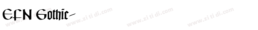 EFN Gothic字体转换